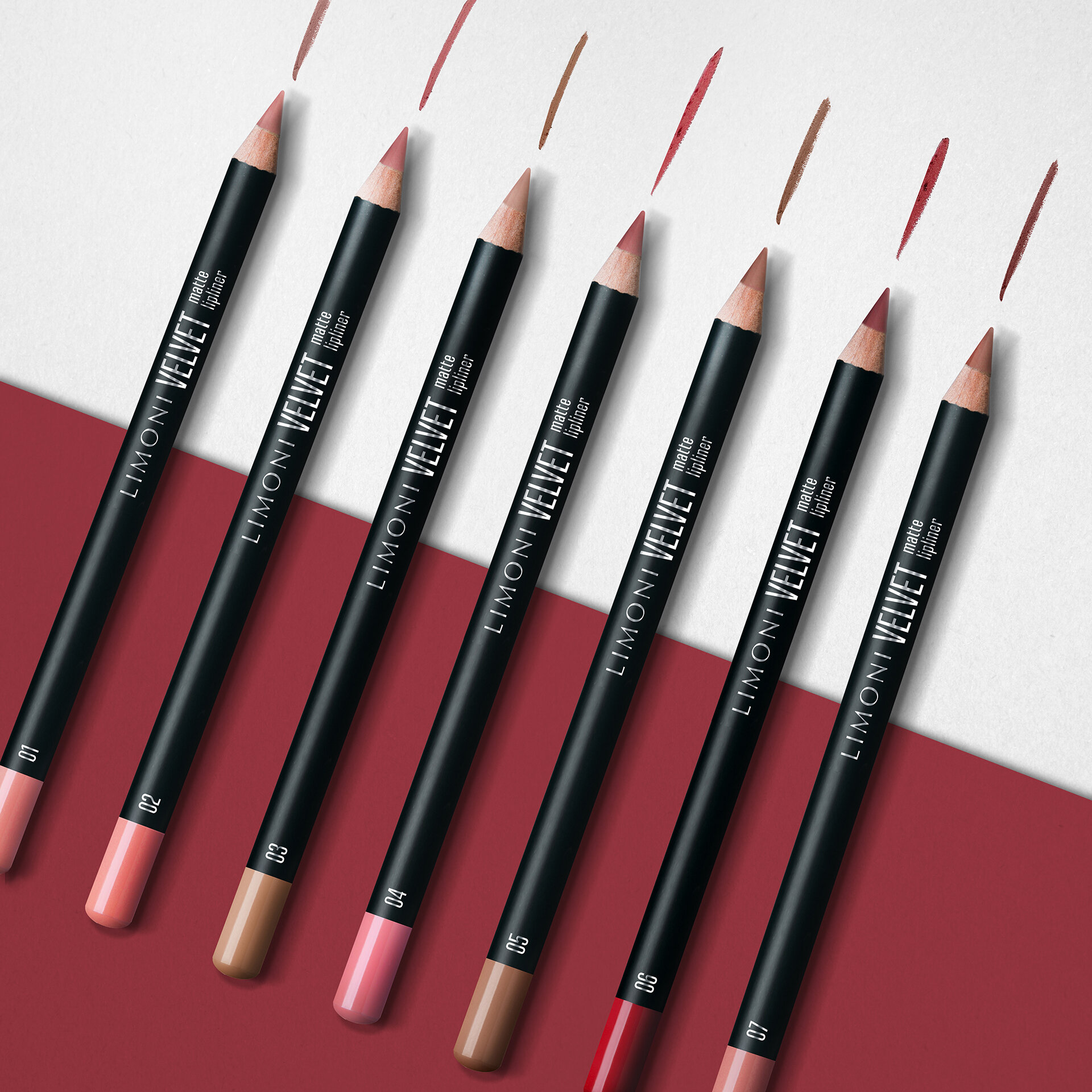 LIMONI Карандаш для губ "Velvet Matte Lipliner", тон 07