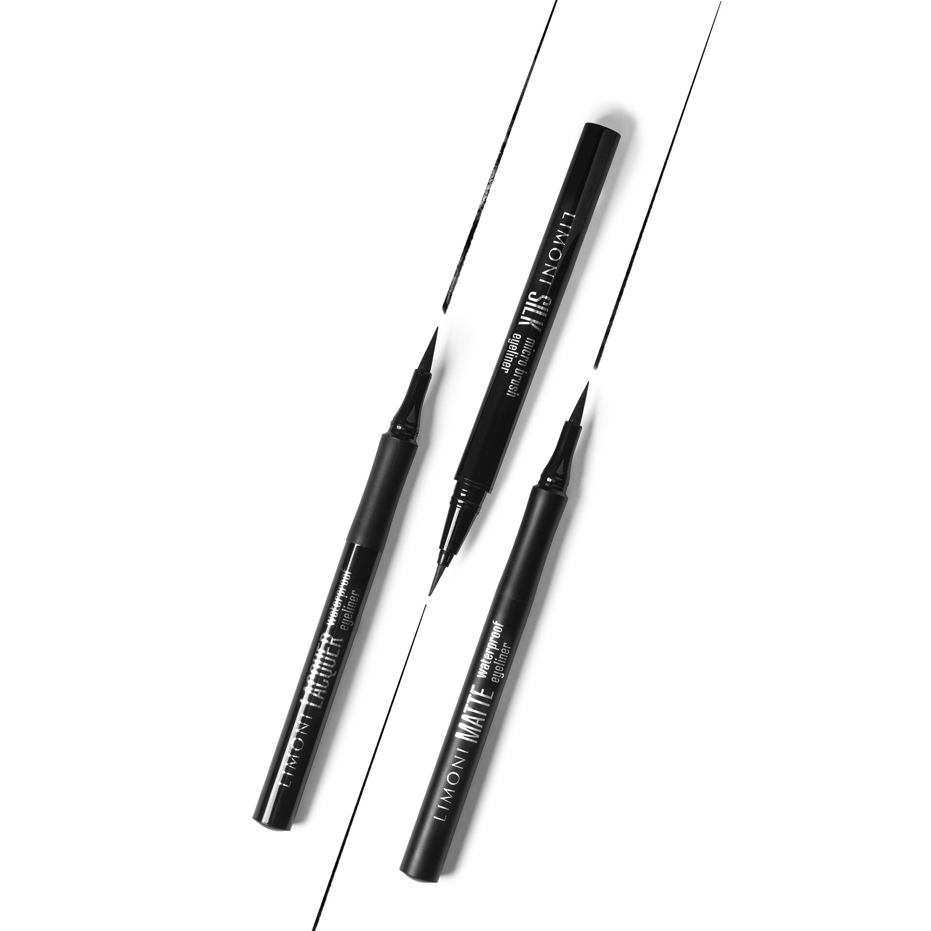 LIMONI Тонкая подводка-маркер "Silk Micro Brush Eyeliner", тон 01