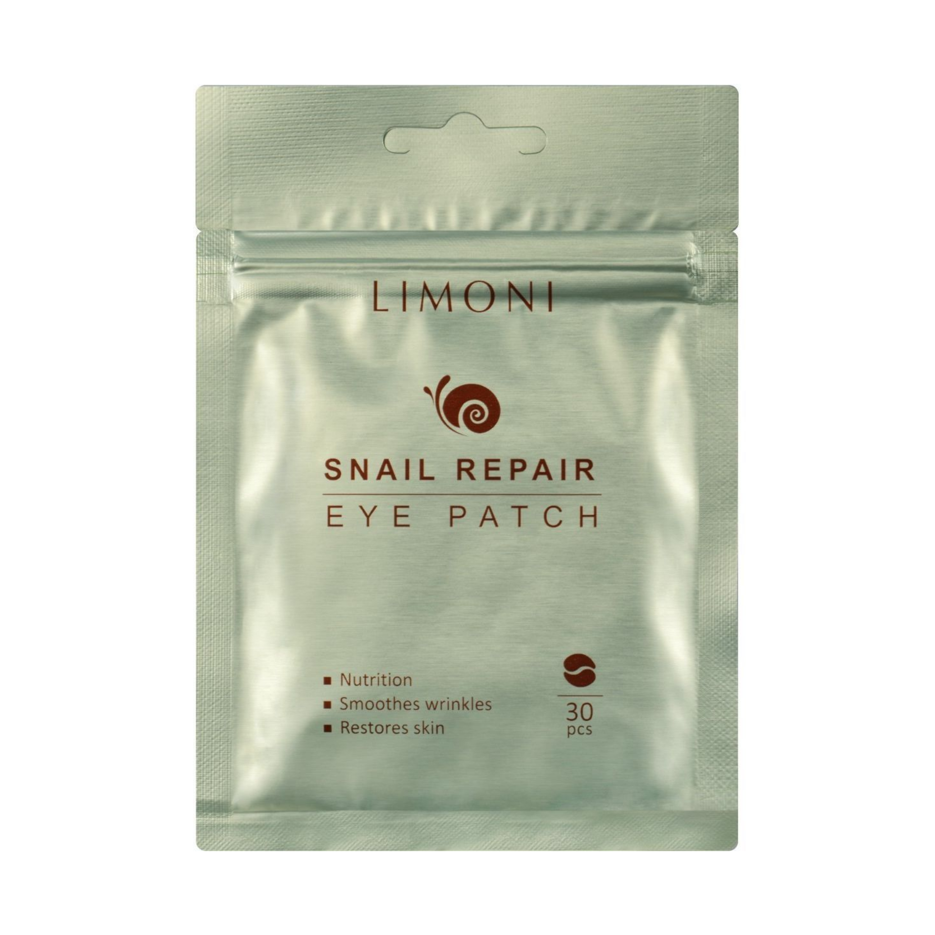 LIMONI Патчи для век восстанавливающие с экстрактом секреции улитки Snail Repair Eye Patch 30pcs