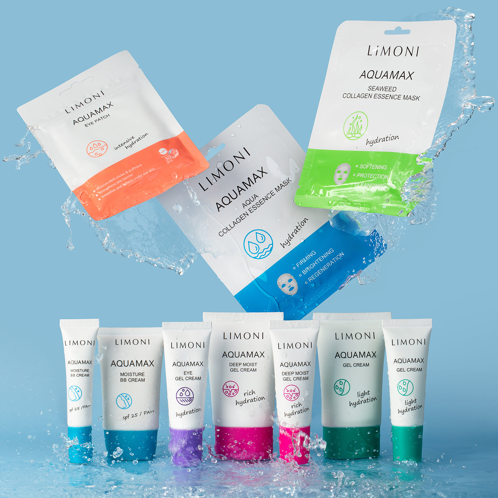 LIMONI Увлажняющий гель-крем для век AQUAMAX EYE GEL CREAM 25ml