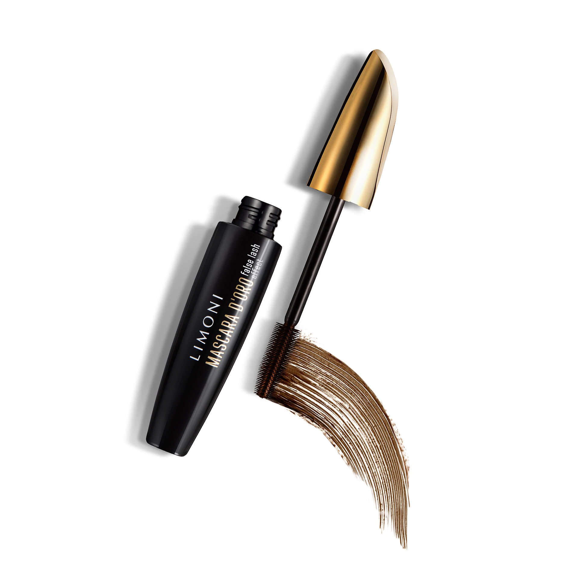 LIMONI Тушь эффект накладных ресниц "Mascara D'oro" тон 02 brown