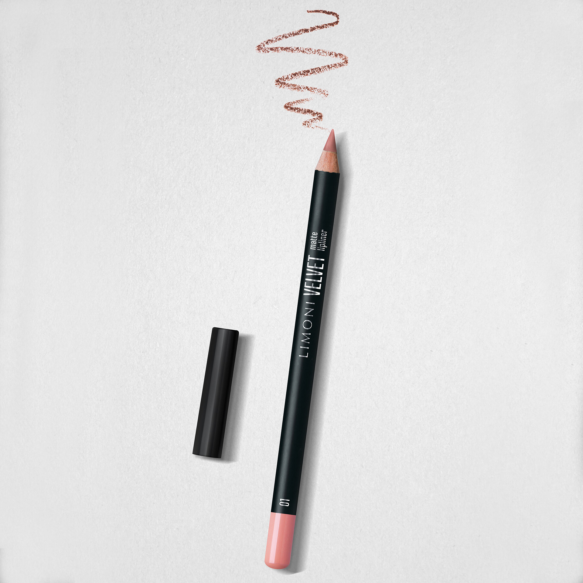 LIMONI Карандаш для губ "Velvet Matte Lipliner", тон 01 