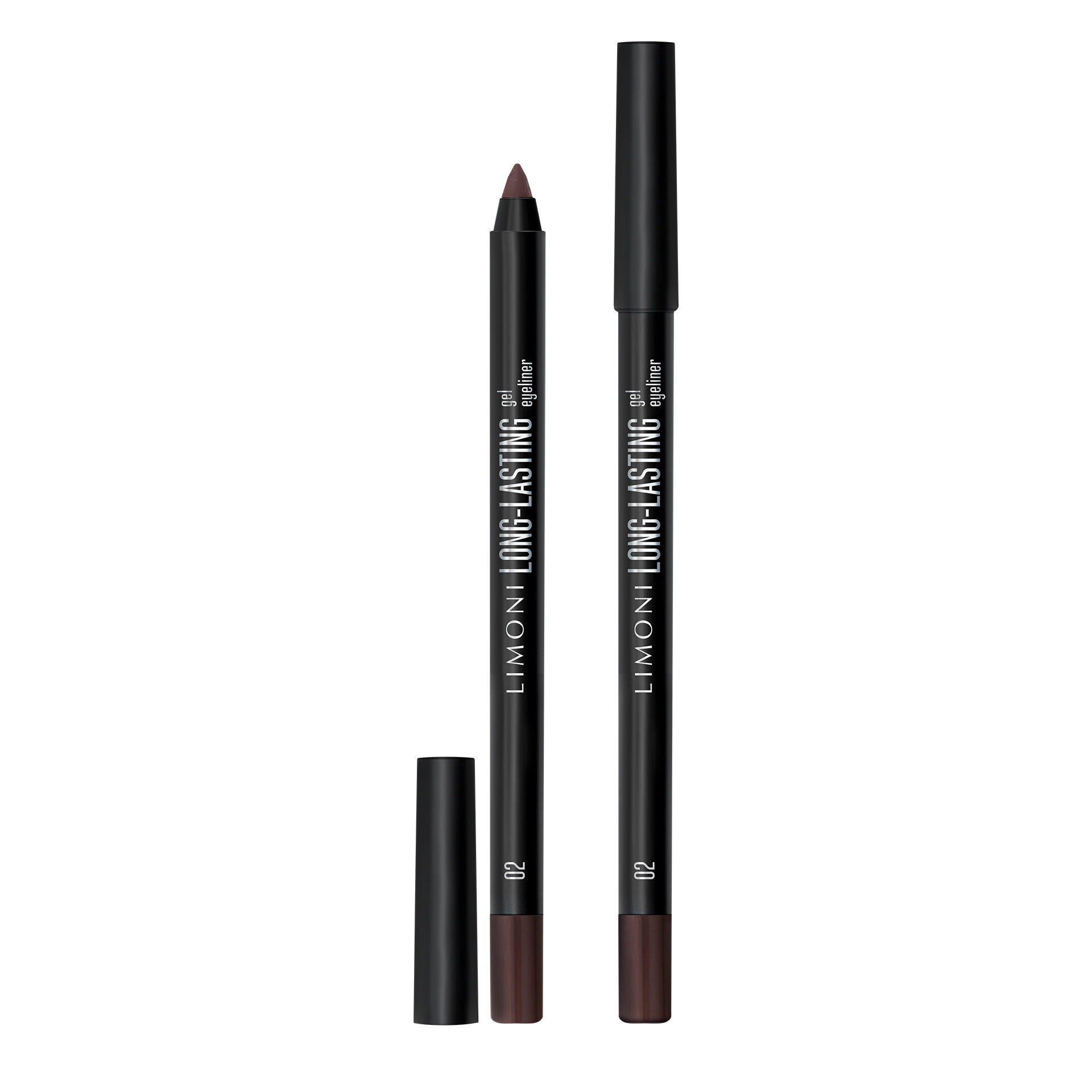 LIMONI Устойчивый гелевый карандаш для глаз "Long-lasting Gel Eyeliner", тон 02