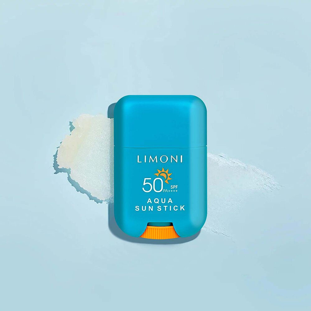 LIMONI Солнцезащитный стик SPF 50+РА++++ Aqua Sun Stick 16.5g