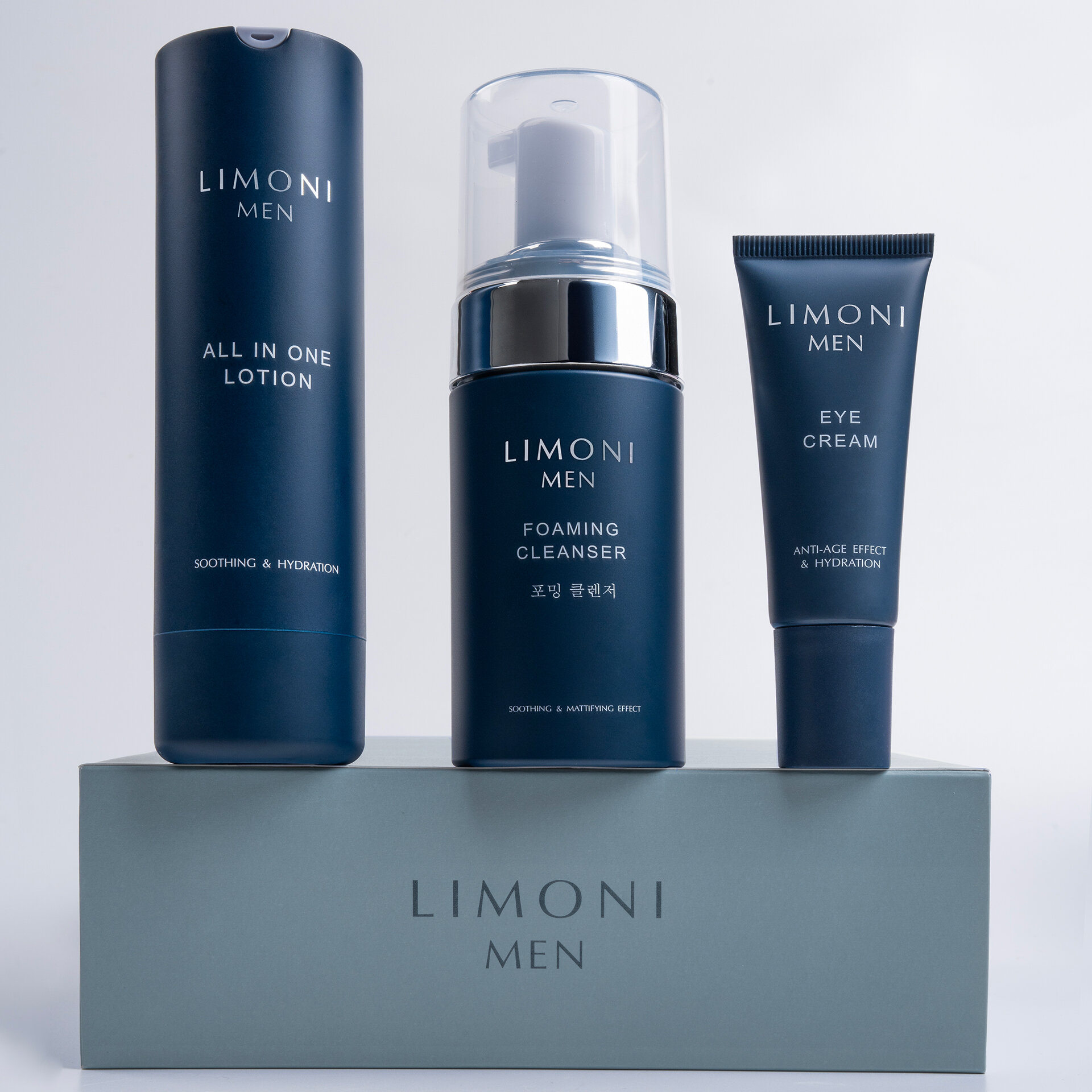 LIMONI MEN All In One Set (Lotion 50ml+Foaming Cleanser 100ml+Eye Cream 25ml)