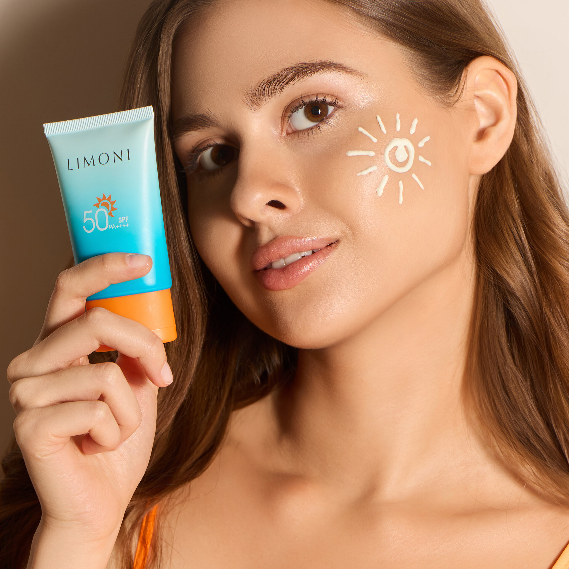 LIMONI Солнцезащитный крем-гель SPF 50+РА++++  Aqua Sun Gel 50ml
