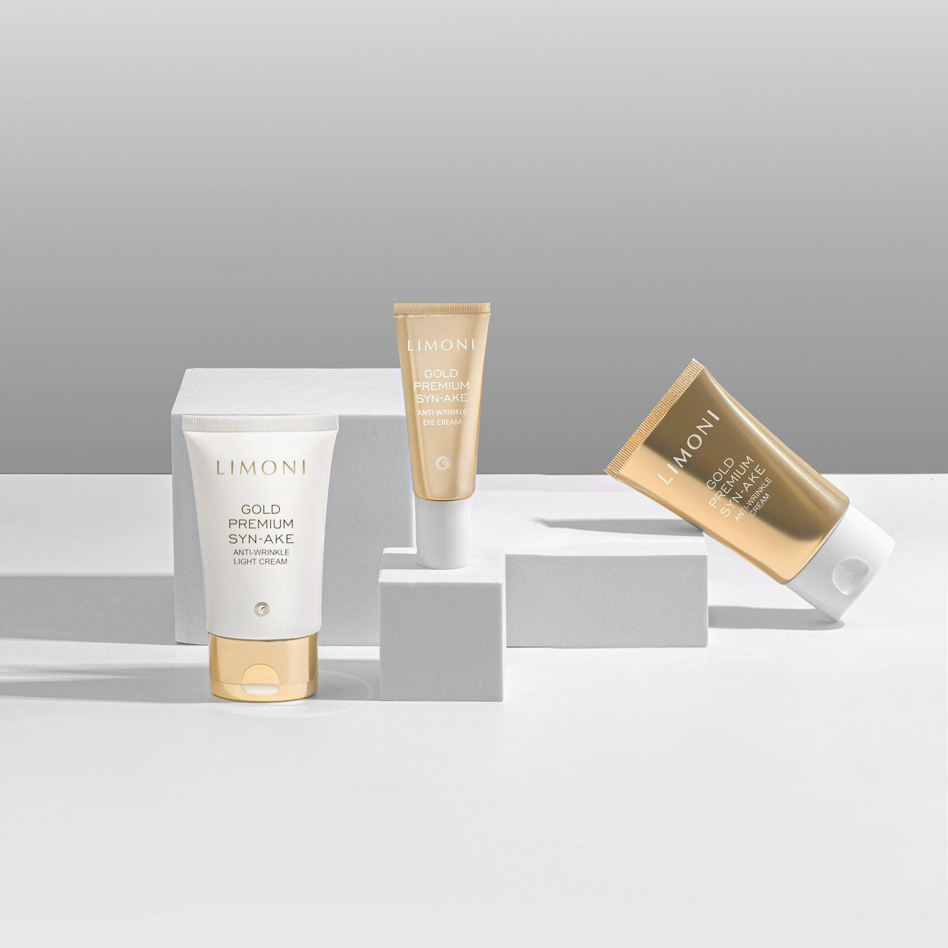 LIMONI Антивоз.лёгкий крем для лица со зм.и зол.Gold Premium Syn-Ake Anti-Wrinkle Light Cream 50ml