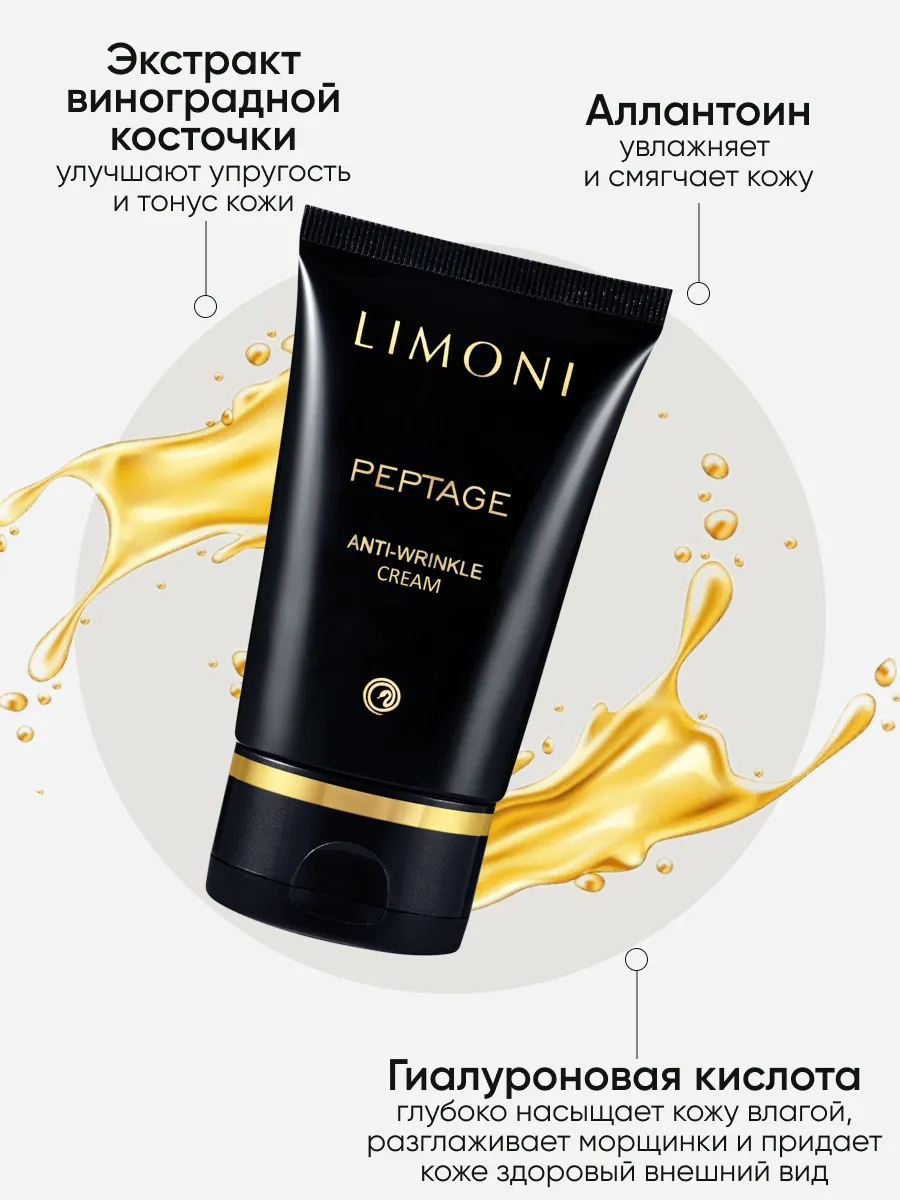 LIMONI Premium Syn-Ake Anti-Wrinkle Care Set (Набор Cream 50ml+Eye Cream 25ml+Sleeping Mask 50 ml)